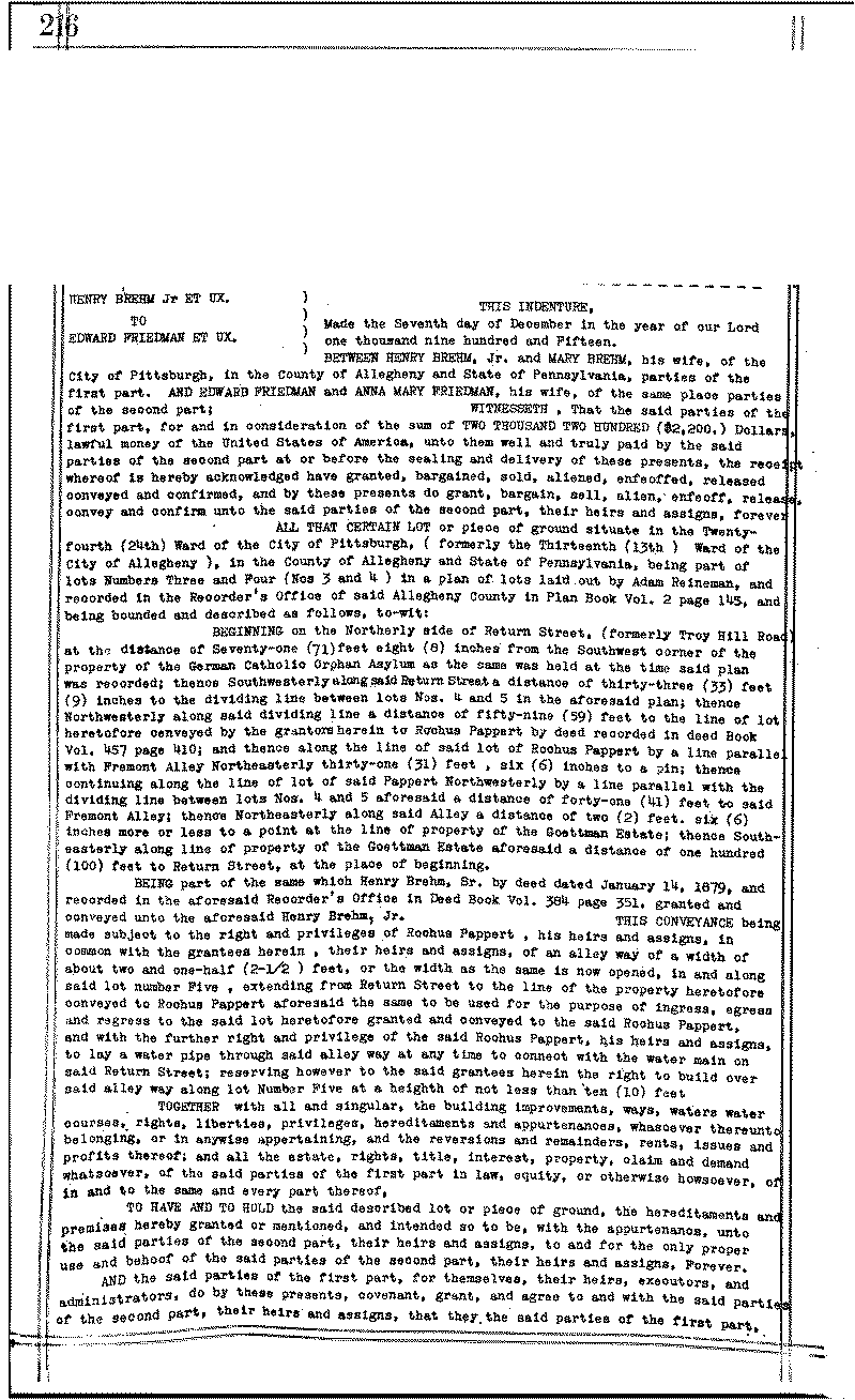 The Brehm family sold the home at 147 Street in 1915, but the building would not become a bar until the 1950s